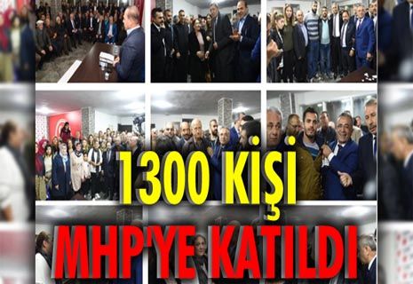 Sarıçam'da 1300 kişi MHP'ye katıldı