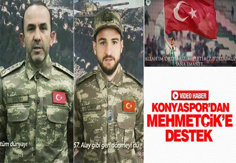 Konyaspor’dan Mehmetçik’e destek.