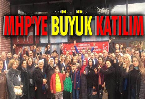 Lüleburgaz'da MHP'ye 450 kişi katıldı