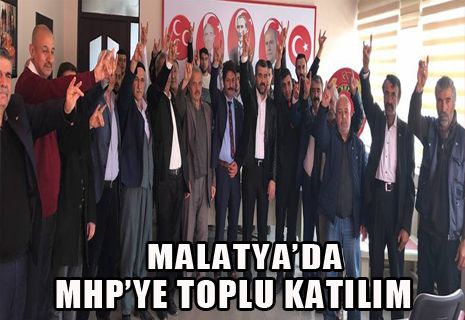 Malatya'da MHP'ye katılım