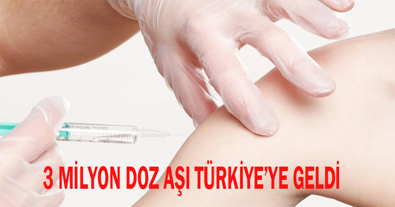 3 Milyon Doz Aşı Türkiye'ye Geldi